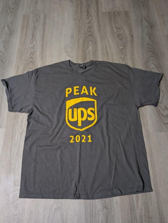 UPS Peak 2021 United Parcel Service Driver Promo Shirt XL